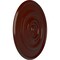 Ekena Millwork Traditional Reece Ceiling Medallion (Canopies up to 5 7/8"), 24 3/8"OD x 1 1/8"P, Brushed Mahogany CM24REBMF - alternate 2